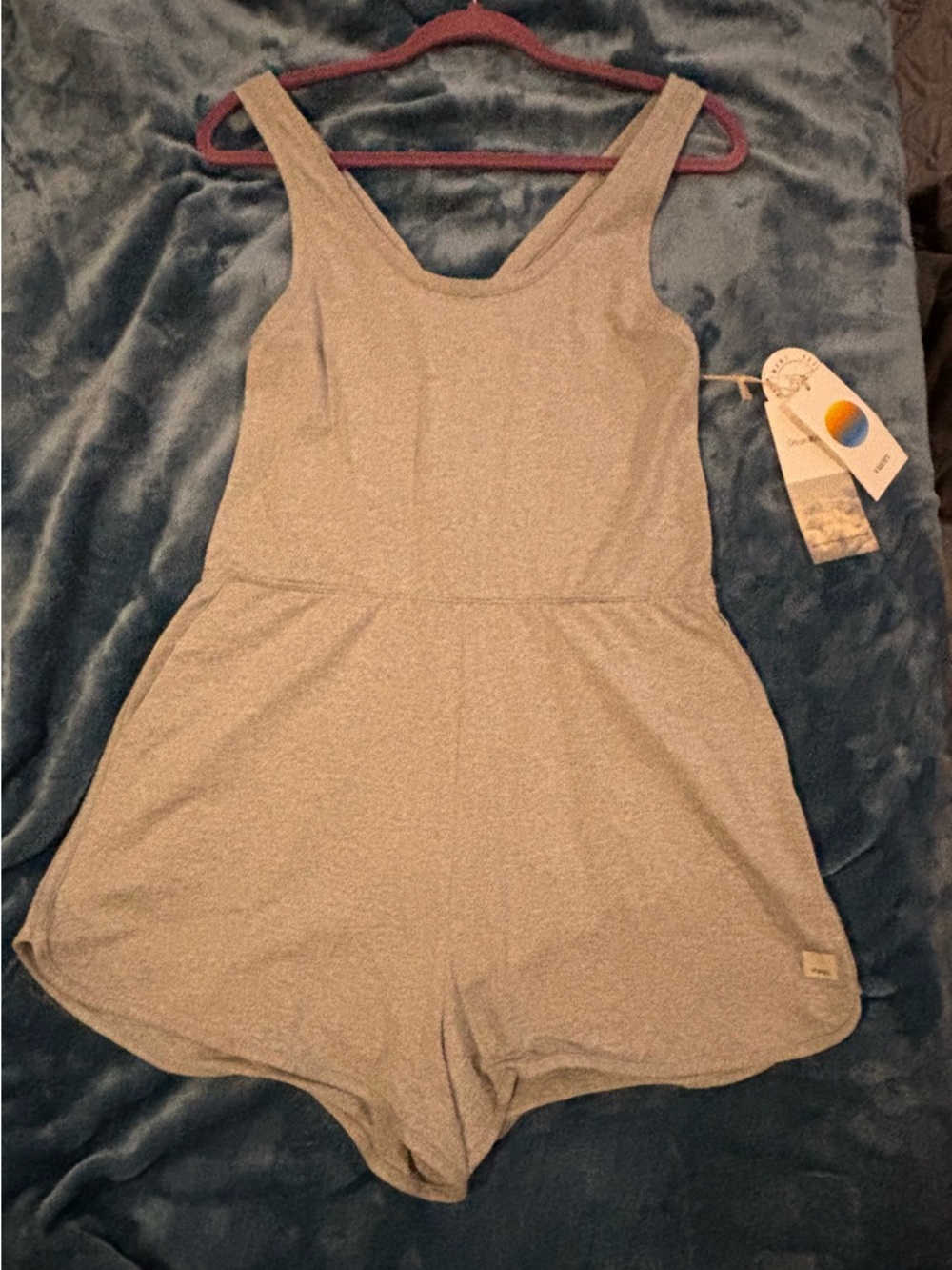 Vuori Romper - Heather Gray